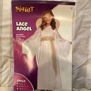 Kids lace angel costume size medium.